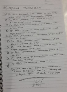 Daftar Syukur ITS