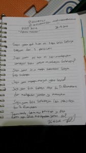 Visualisasi yang saya tulis di seminar