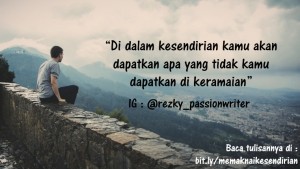 memaknai kesendirian